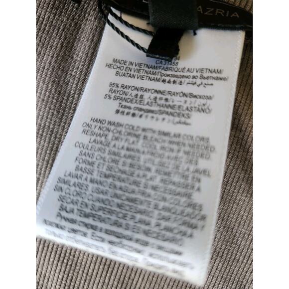 Nwot Bcbgmaxazria Women's Taupe Ribbed Tank Maxi Dress With Side Slit Medium - Picture 5 of 7